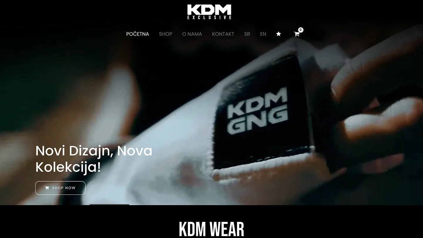 KDM Exclusive — ecommerce sistem za muzičku izdavačku kuću